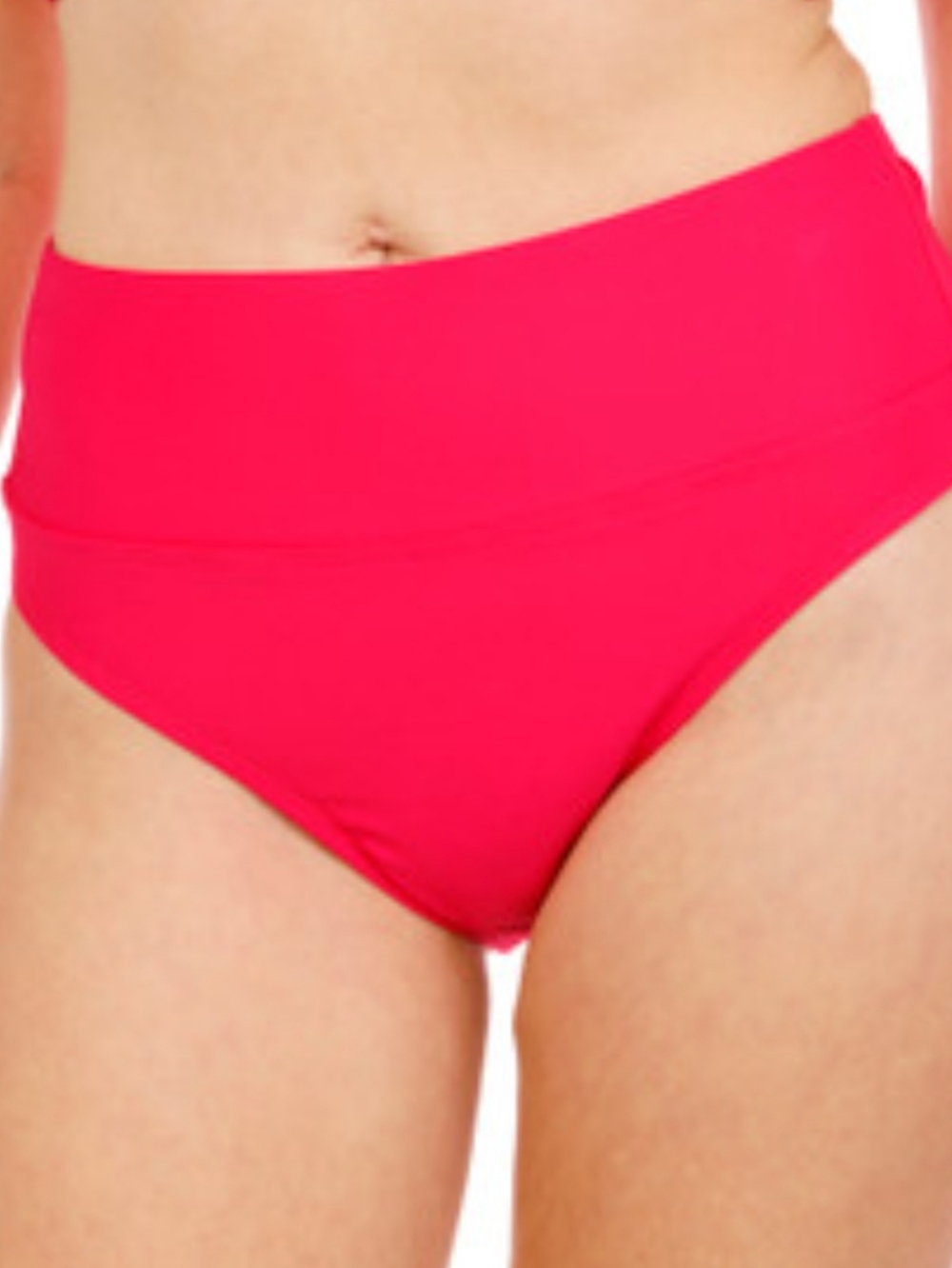 ISLAND  Rays Bikini bottom plus size 3X hot pink w silver spots ruched  …